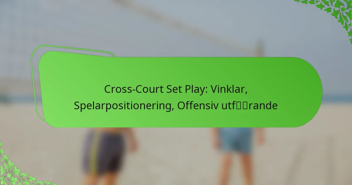 Cross-Court Set Play: Vinklar, Spelarpositionering, Offensiv utförande
